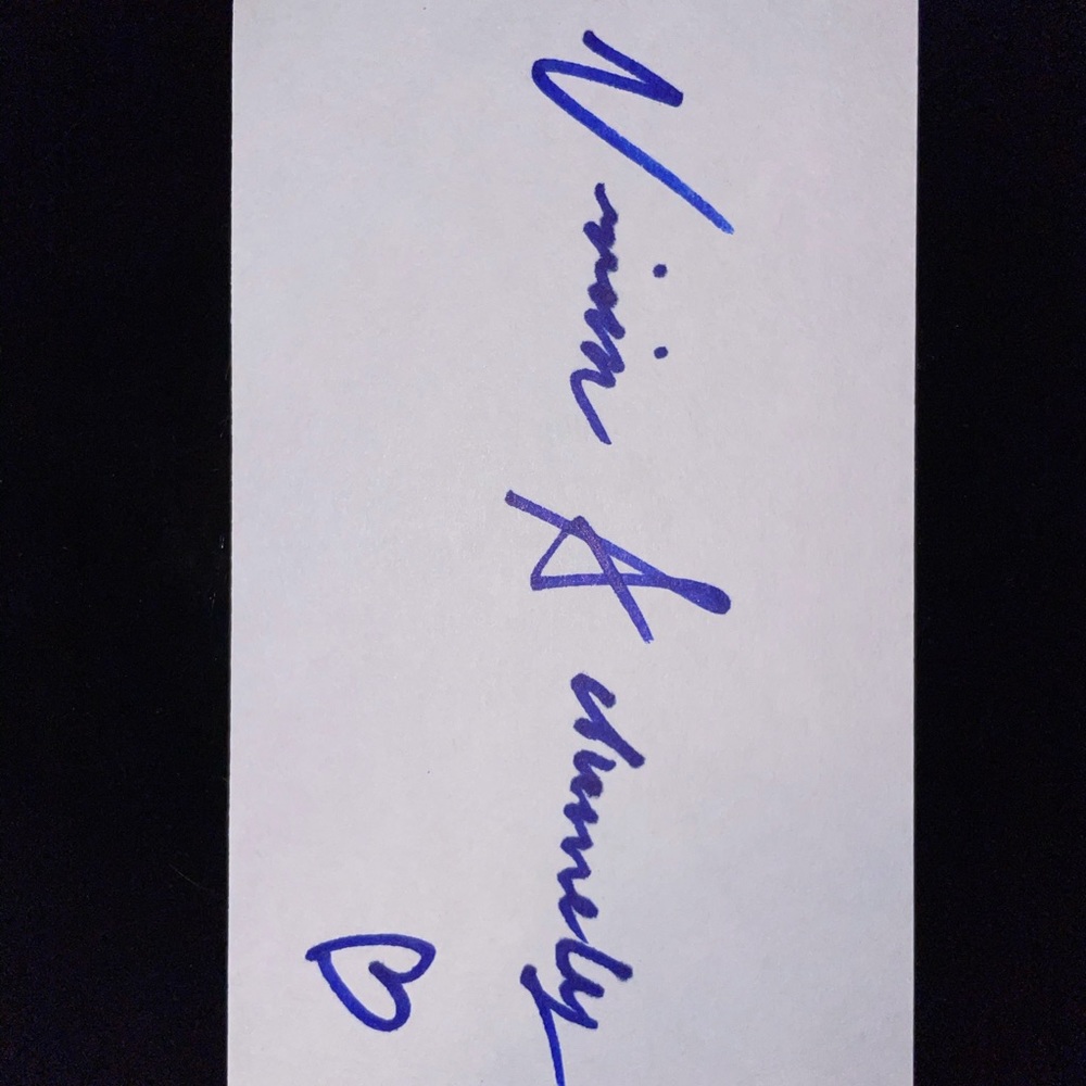 Hand signature from World Champion Gymnast